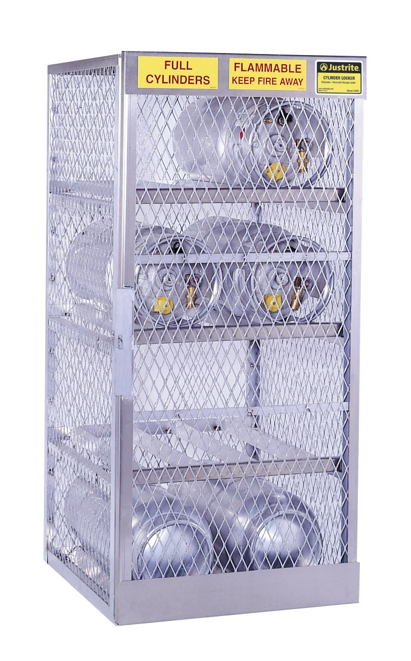 Justrite Aluminum Cylinder Lockers LPG - Safety Lockers